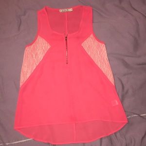 Coral blouse